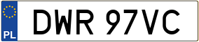 Trailer License Plate
